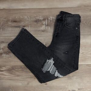 Wild Fable Charcoal Highest Rise Straight Jeans